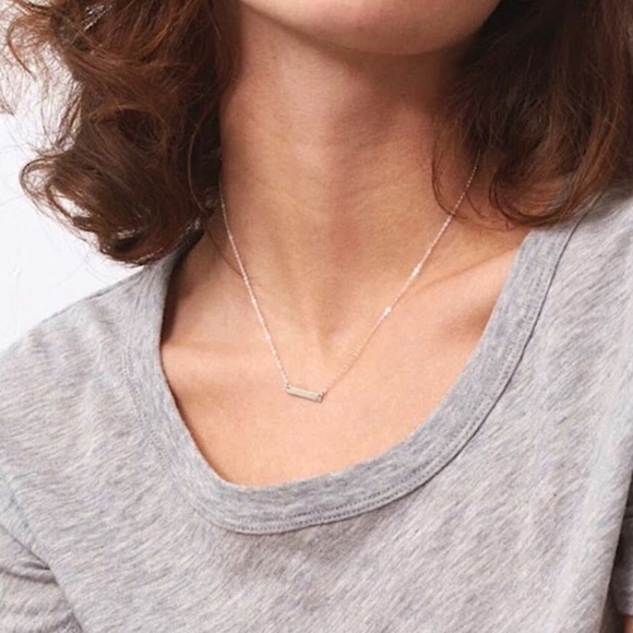 ⚜️𝟯𝟬%𝗢𝗙𝗙 𝗯𝘂𝗻𝗱𝗹𝗲𝘀 𝟯+⚜️ NEW Short Bar Classic Stainless Steel Necklace - Picture 8 of 12